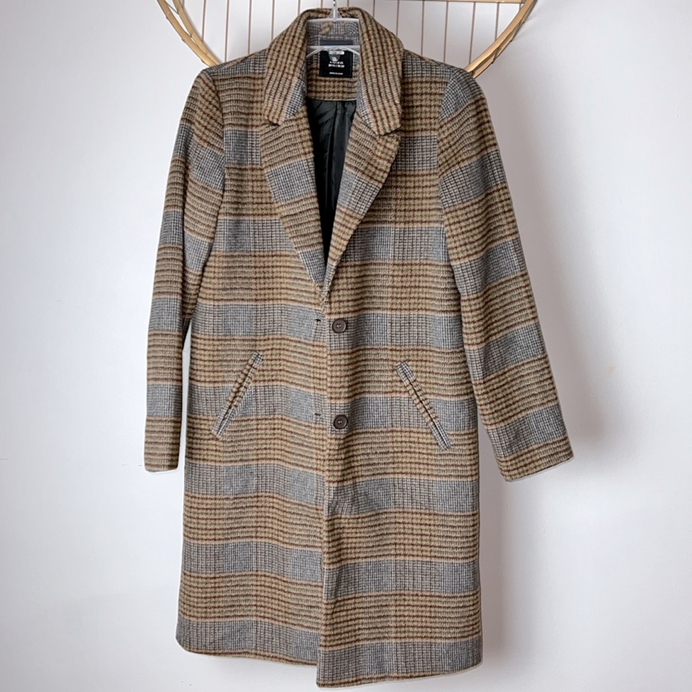Cotton On Plaid Coat